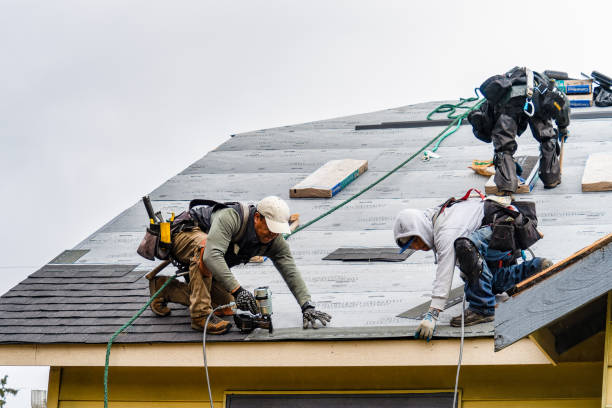 Professional Gutter Installation technician working in Chesterfield, VA